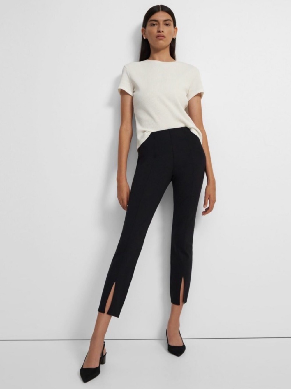 Theory Kenett Slit Leggings, BNWT, size 6